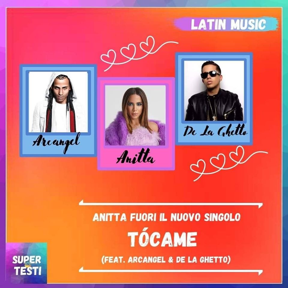 Tócame, nuovo singolo di Anitta feat. Arcangel & De La Ghetto