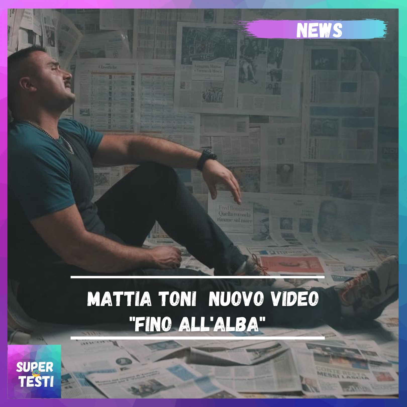 Mattia Toni - Fino all'alba: video e testo della canzone