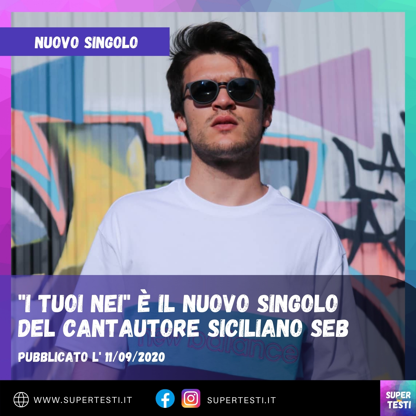 "I Tuoi Nei" è il nuovo singolo del cantautore siciliano SEB