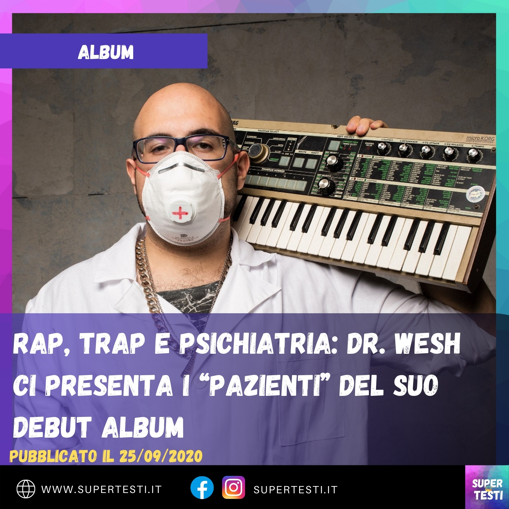Rap, trap e psichiatria: Dr. Wesh ci presenta i “Pazienti” del suo debut album